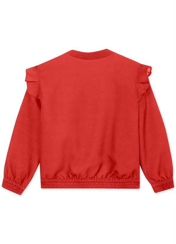 Lilica Ripilica - Jaqueta Menina com Forro Peluciado Vermelho 2