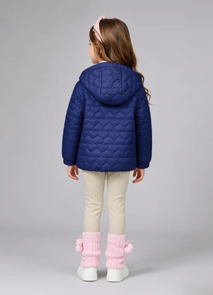 Trick Nick - Jaqueta Feminina Infantil Matelassada Azul - TRICK NICK