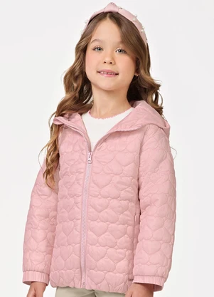 Trick Nick - Jaqueta Feminina Infantil Matelassada Rosa - TRICK NICK