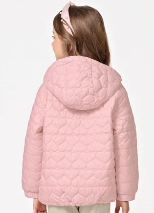 Trick Nick - Jaqueta Feminina Infantil Matelassada Rosa - TRICK NICK