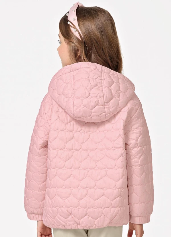 Trick Nick - Jaqueta Feminina Infantil Matelassada Rosa 2