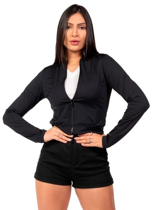 Cobertura - Jaqueta Feminina Manga Longa Palermo Preto - COBERTURA