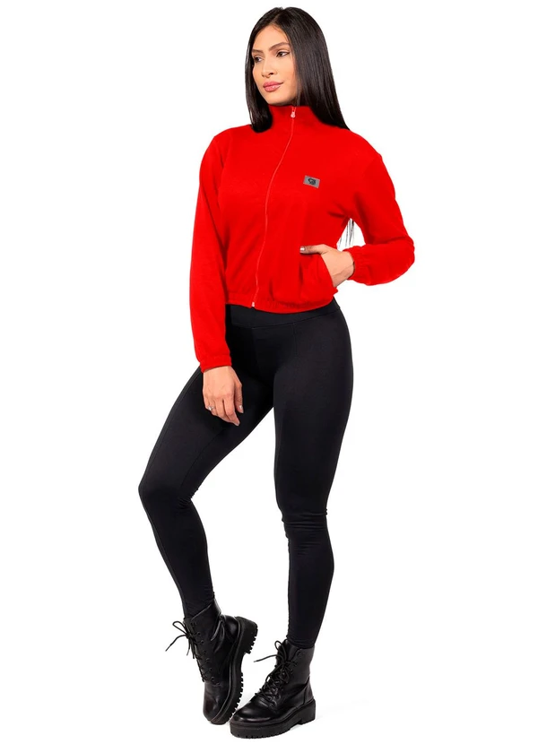 Cobertura - Jaqueta Feminina Moletom Feminino Rosa  2