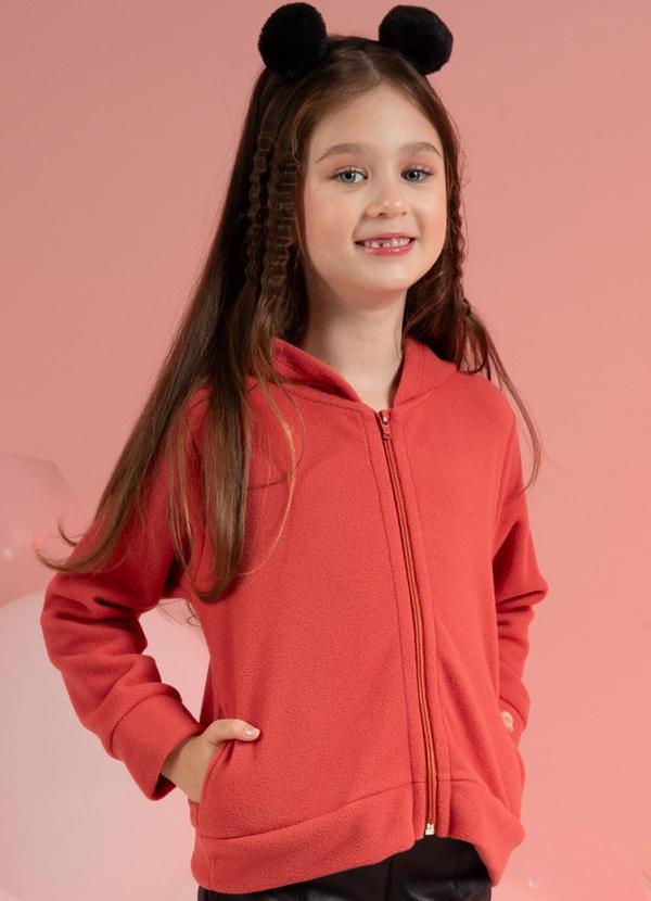 Cativa Kids - Jaqueta Feminina Soft Bariloche Rosa