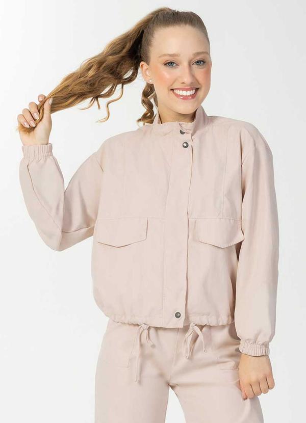 Bjoe - Jaqueta Feminina Teen Diferenciada Marrom