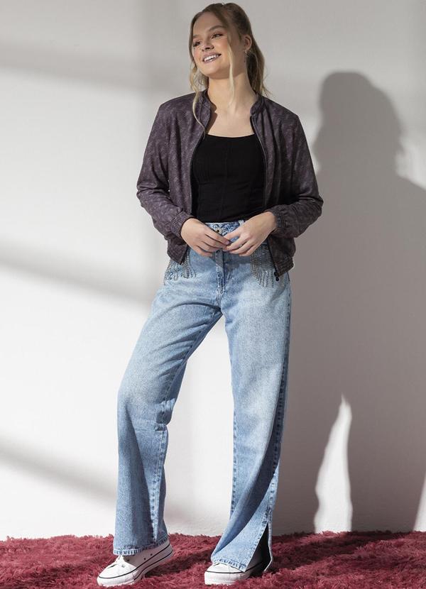 Habana - Jaqueta Femininacom Estampa Sublimática Preto 2