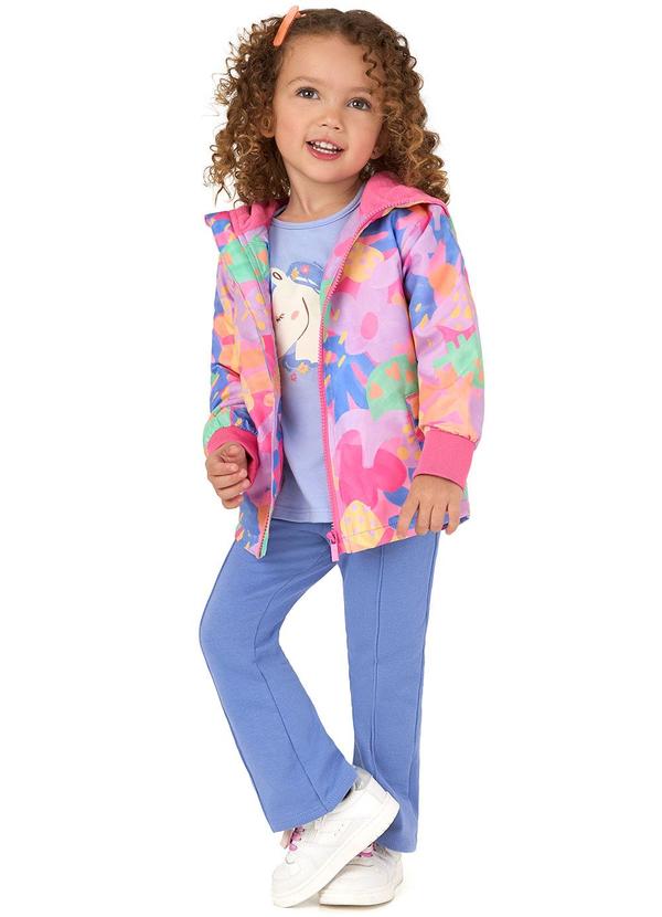 Malwee Kids - Jaqueta Floral Bomber Menina Rosa 2