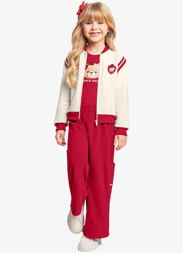 Trick Nick - Jaqueta Infantil Bomber Bege 3