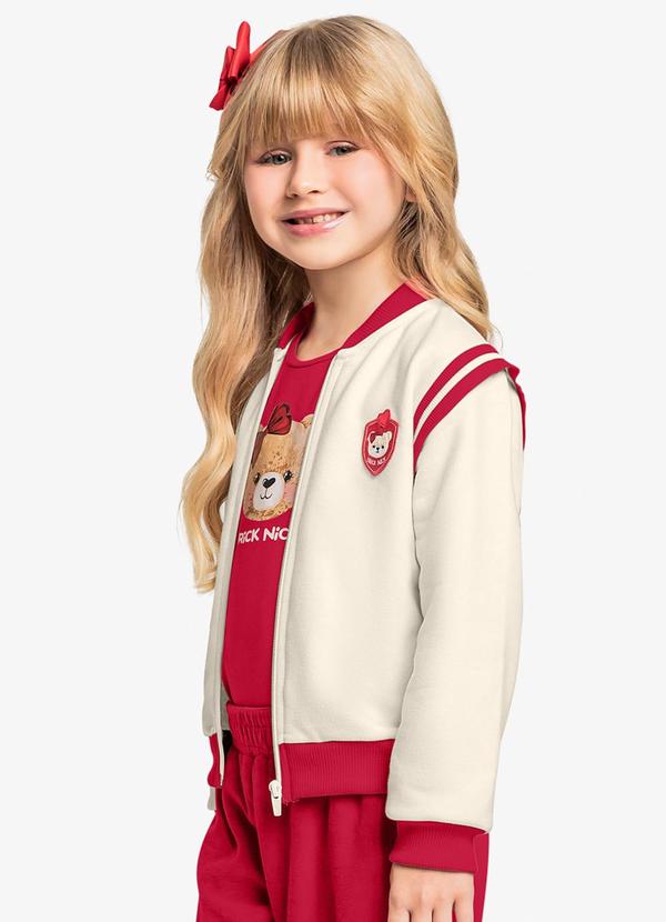 Trick Nick - Jaqueta Infantil Bomber Bege 4