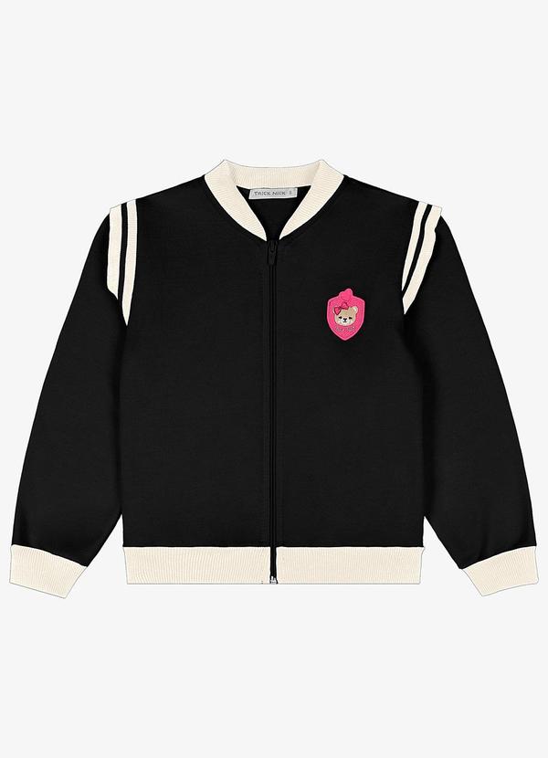 Trick Nick - Jaqueta Infantil Bomber Preto