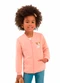 Duduka - Jaqueta Infantil com Capuz Bege - variação: Rosa