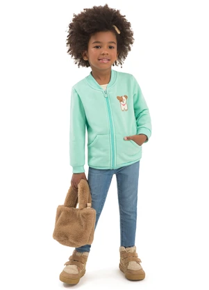 Duduka - Jaqueta Infantil com Bolso Verde - DUDUKA