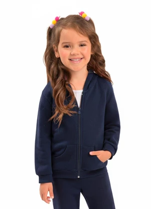 Duduka - Jaqueta Infantil com Capuz Azul - DUDUKA
