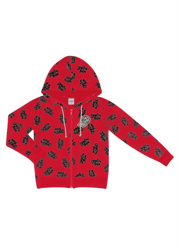 Rovi Kids - Jaqueta Infantil com Capuz Dream Vermelho