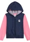 Duduka - Jaqueta Infantil com Capuz Moletom Jeans Rosa  - variação: Rosa