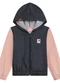 Duduka - Jaqueta Infantil com Capuz Moletom Jeans Rosa  - variação: Rosa