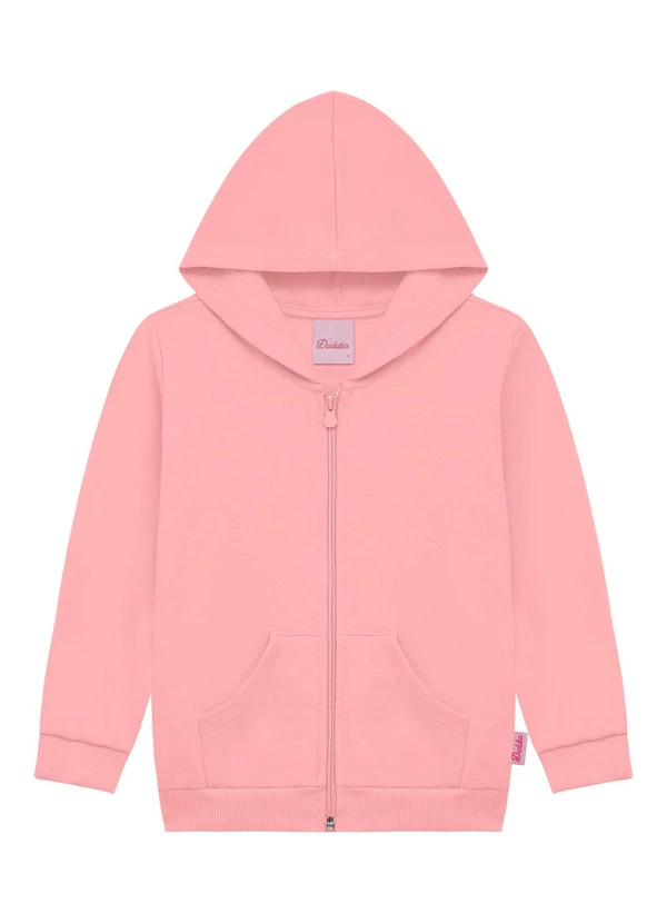 Duduka - Jaqueta Infantil com Capuz Rosa