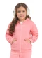 Duduka - Jaqueta Infantil com Capuz Bege - variação: Rosa