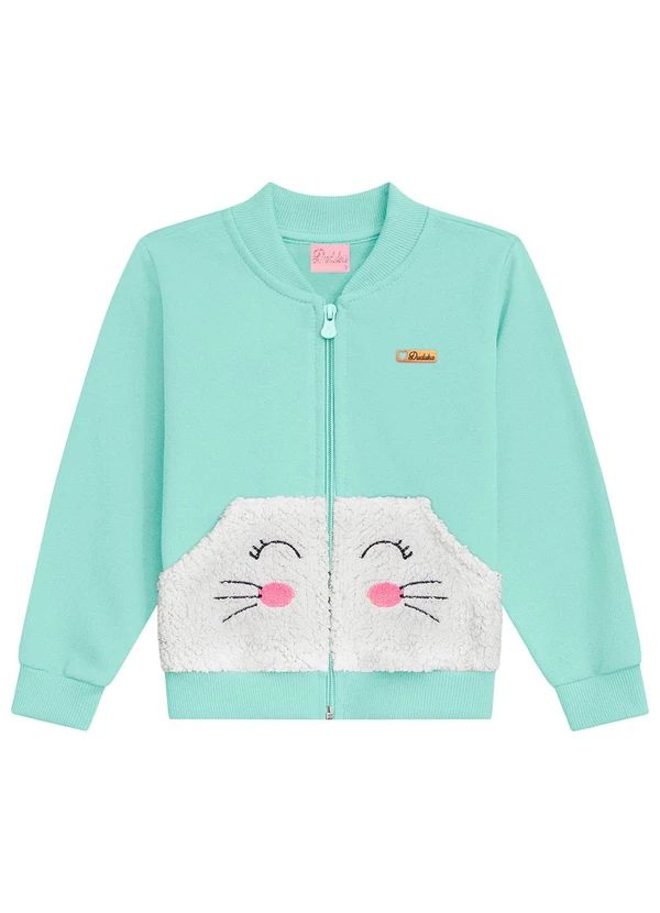 Duduka - Jaqueta Infantil Comfy com Termo e Bolso Verde