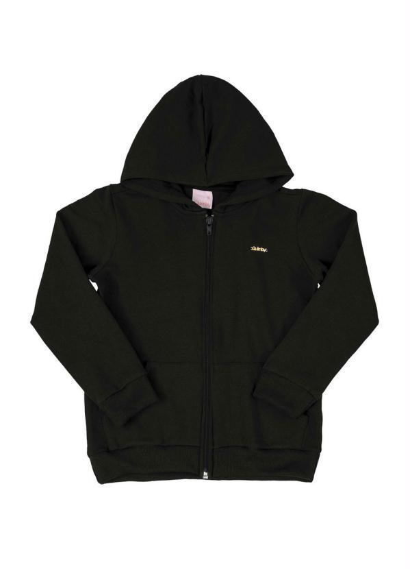 Quimby - Jaqueta Infantil em Molecotton Preto