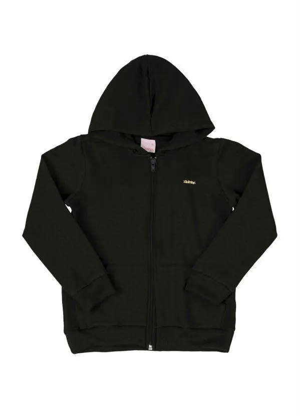 Quimby - Jaqueta Infantil em Molecotton Preto