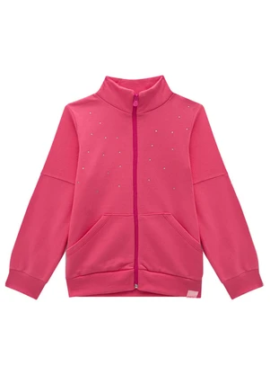 Marlan - Jaqueta Infantil em Moletom Felpado Rosa - MARLAN