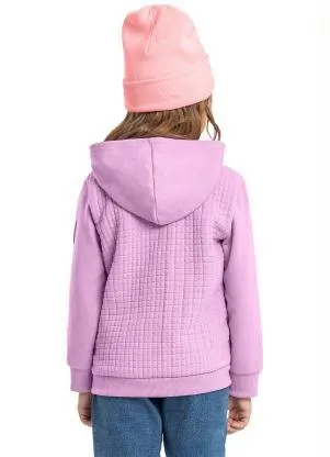 Quimby - Jaqueta Infantil em Moletom Roxo - QUIMBY