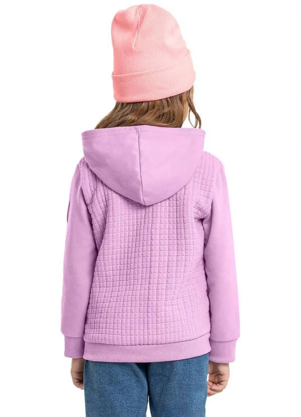 Quimby - Jaqueta Infantil em Moletom Roxo 2