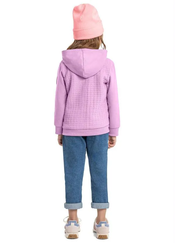 Quimby - Jaqueta Infantil em Moletom Roxo 4