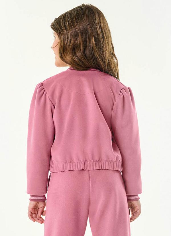 Trick Nick - Jaqueta Infantil em Suede Sarjado Rosa 2