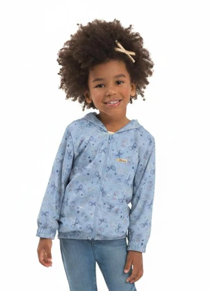Duduka - Jaqueta Infantil Felpada Azul - DUDUKA