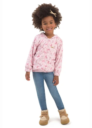 Duduka - Jaqueta Infantil Felpada Rosa - DUDUKA