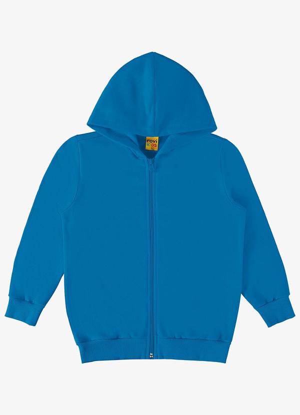 Rovi Kids - Jaqueta Infantil Feminina com Capuz Azul