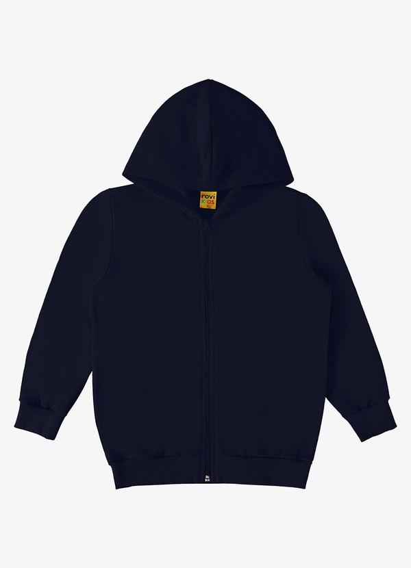 Rovi Kids - Jaqueta Infantil Feminina com Capuz Azul