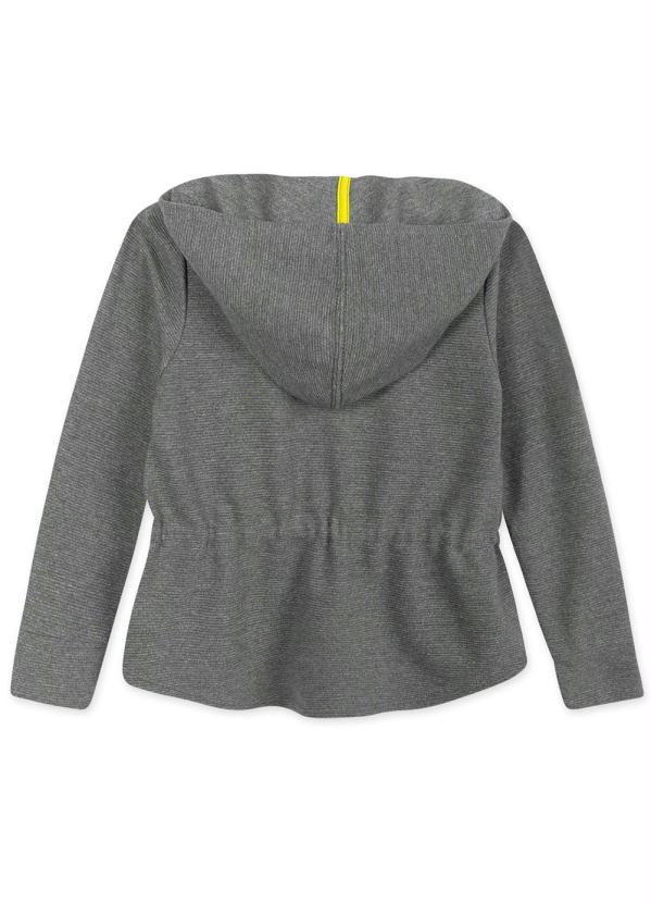 Lilica Ripilica - Jaqueta Infantil Menina com Capuz Cinza 2