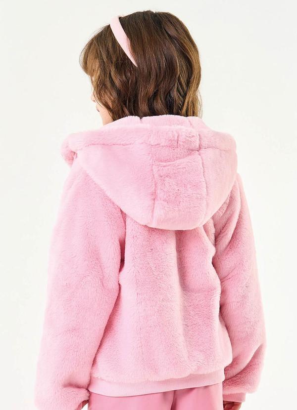 Trick Nick - Jaqueta Infantil Feminina com Capuz Rosa 2
