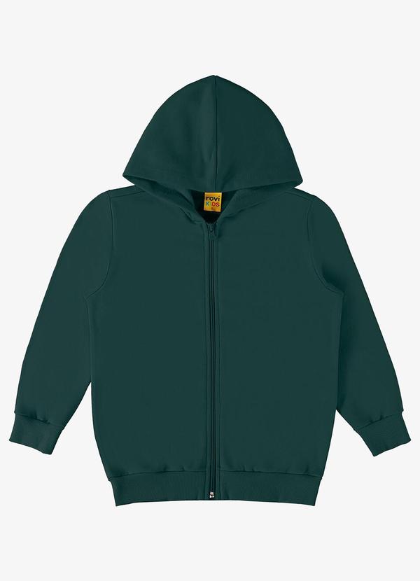 Rovi Kids - Jaqueta Infantil Feminina com Capuz Verde