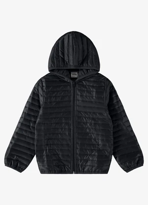 Rovi Kids - Jaqueta Infantil Feminina em Microfibra Preto - ROVI KIDS