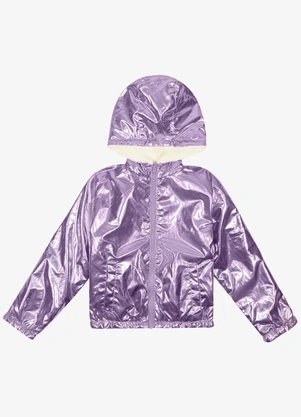 Trick Nick - Jaqueta Infantil Feminina Metalizada Roxo - TRICK NICK