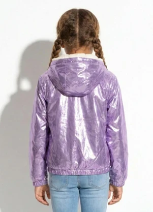 Trick Nick - Jaqueta Infantil Feminina Metalizada Roxo - TRICK NICK