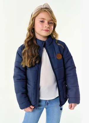 Trick Nick - Jaqueta Infantil Feminina Microfibra Azul - TRICK NICK