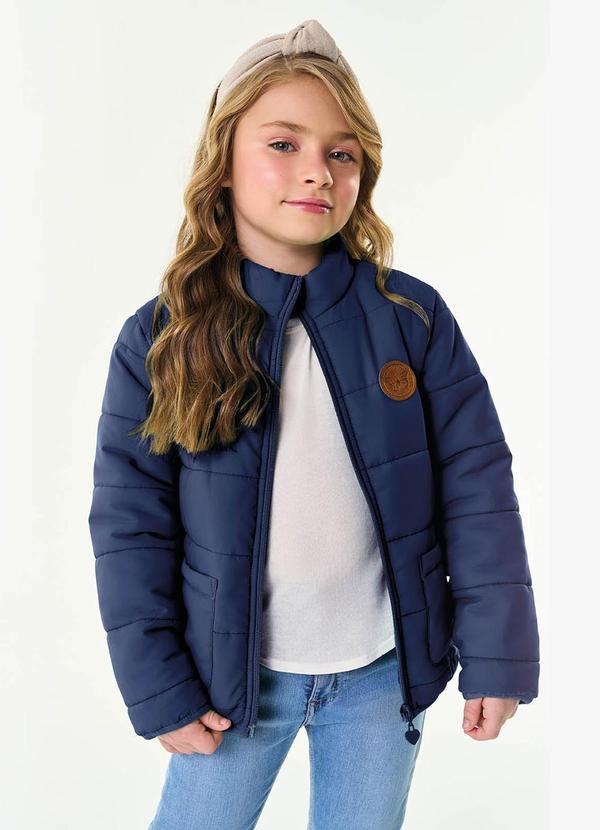 Trick Nick - Jaqueta Infantil Feminina Microfibra Azul