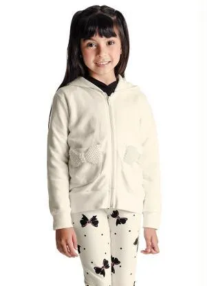 Rovi Kids - Jaqueta Infantil Menina Pérolas Bege - ROVI KIDS