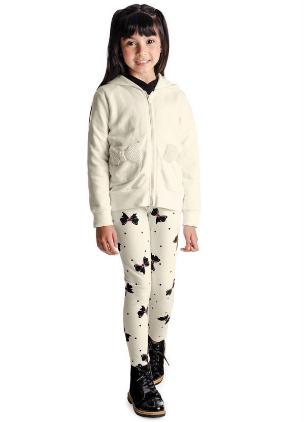 Rovi Kids - Jaqueta Infantil Menina Pérolas Bege 3