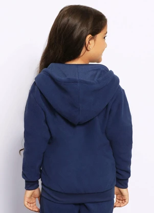 Torra - Jaqueta Infantil Fleece com Capuz Marinho - TORRA