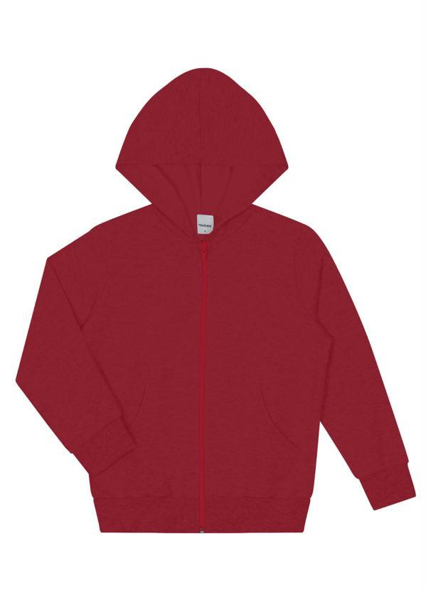 Rovi Kids - Jaqueta Infantil Masculina Básico Vermelho