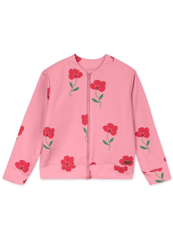 Lilica Ripilica - Jaqueta Infantil Menina com Estampa Floral Rosa 3