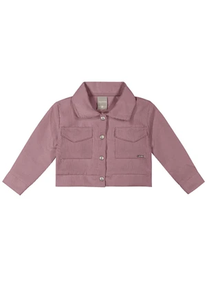 Colorittá - Jaqueta Infantil Menina Cotelê Rosa - COLORITTÁ