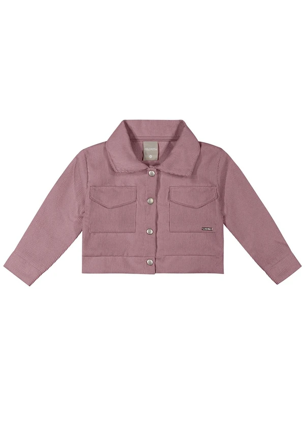 Colorittá - Jaqueta Infantil Menina Cotelê Rosa