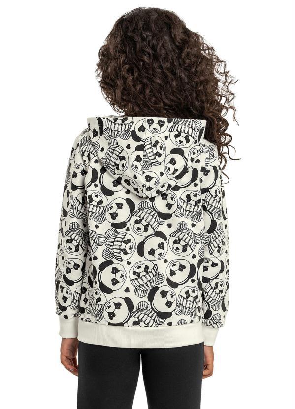 Bee Loop - Jaqueta Infantil Menina de Moletom Bege 2